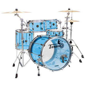 Tamburo TB VL520BL VOLUME Series (5-piece seamless-acrylic shell pack with Snare Drum and 20