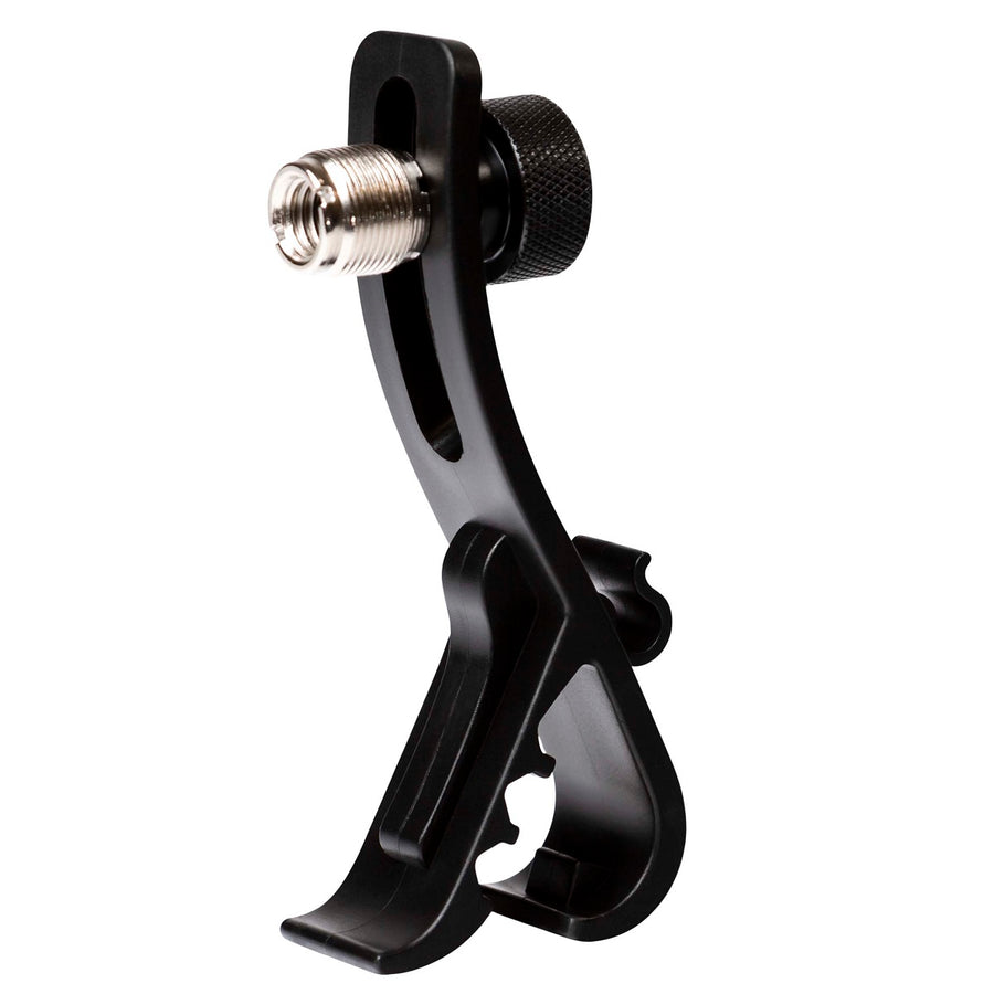 PROEL APM47 ABS microphone holder with fixing clip.
