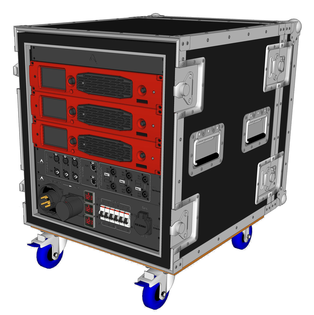 Axiom AXPACK-3Q20 Touring Amplifier Rack