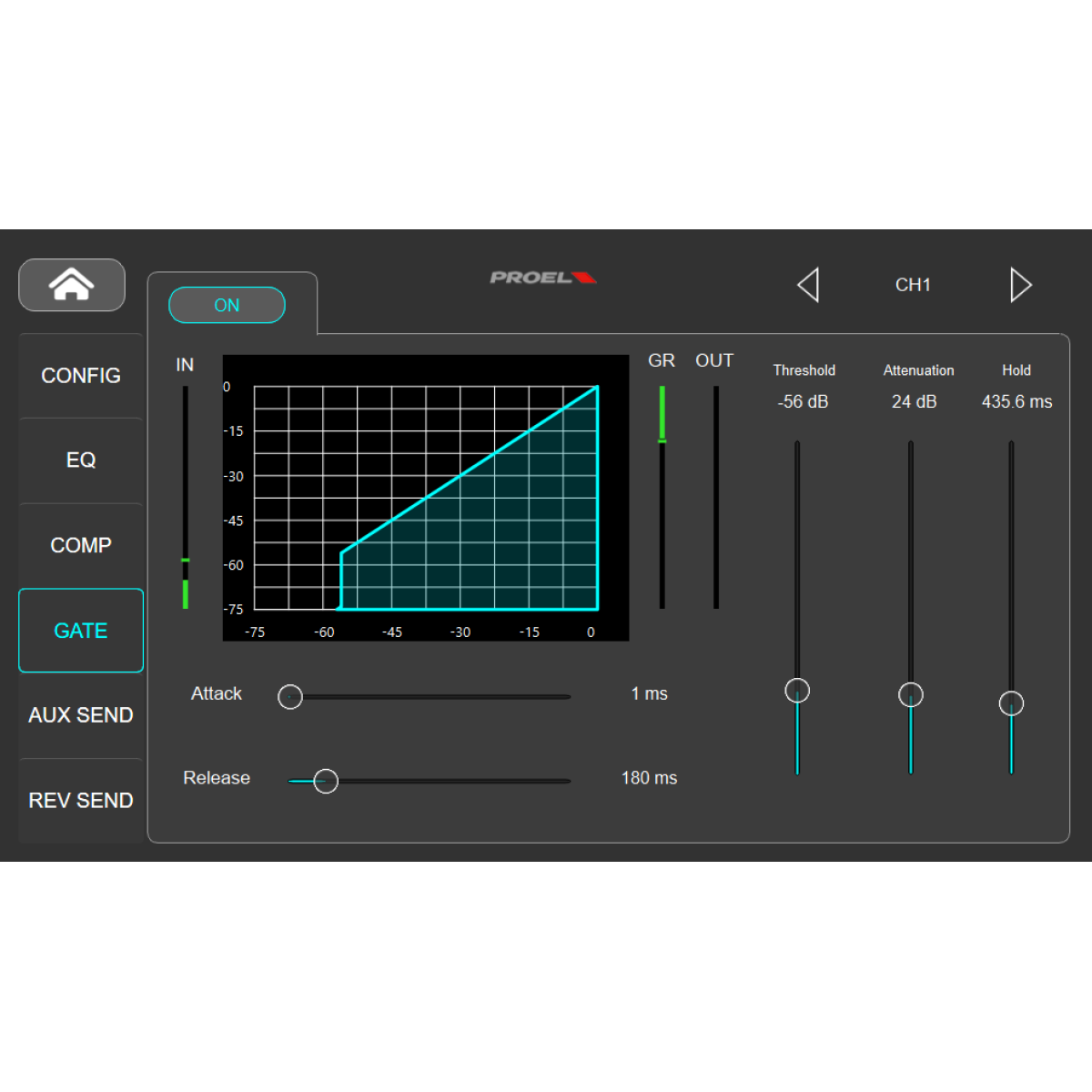 Proel DIGIPAD8 8-channel digital mixer – view 9