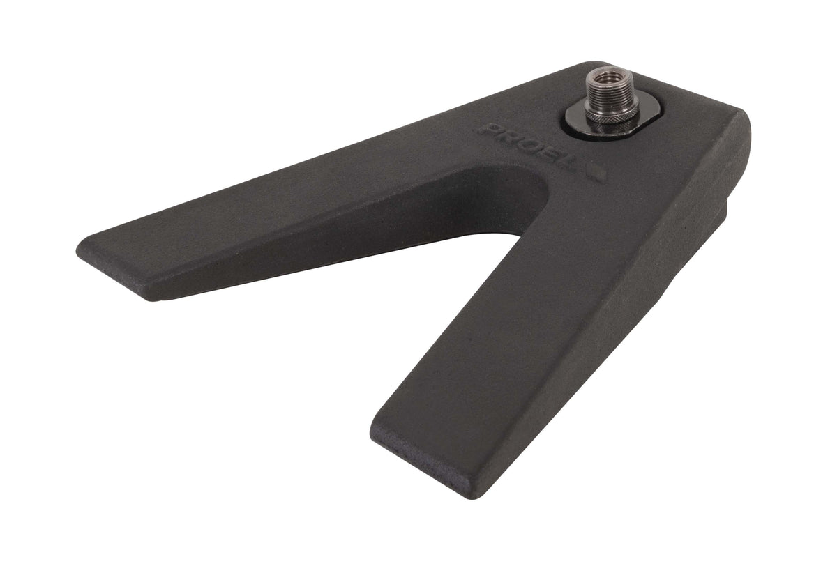 Proel DST100 Triangular Cast-Iron Desktop Base with APM40 Universal Adapter