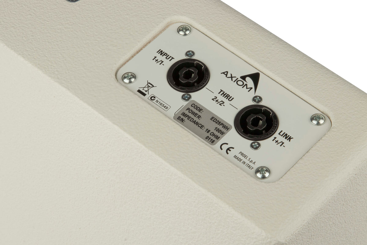 Axiom ED25PWH 2 x 5.25" Passive, 2-Way Full-Range Loudspeaker (White) – view 7