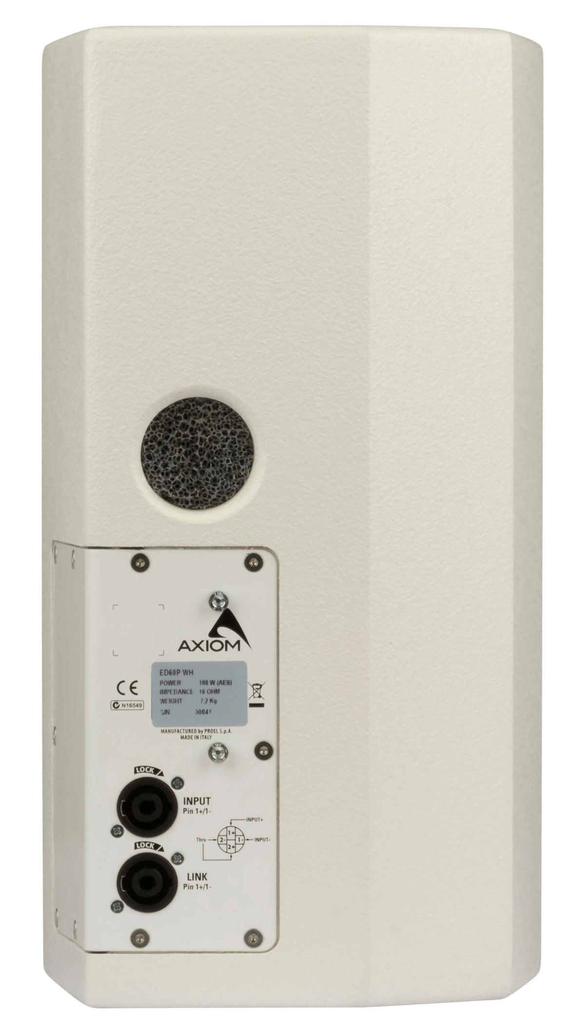 Axiom ED60PWH 6" 2-Way Passive Compact Loudspeaker (White)