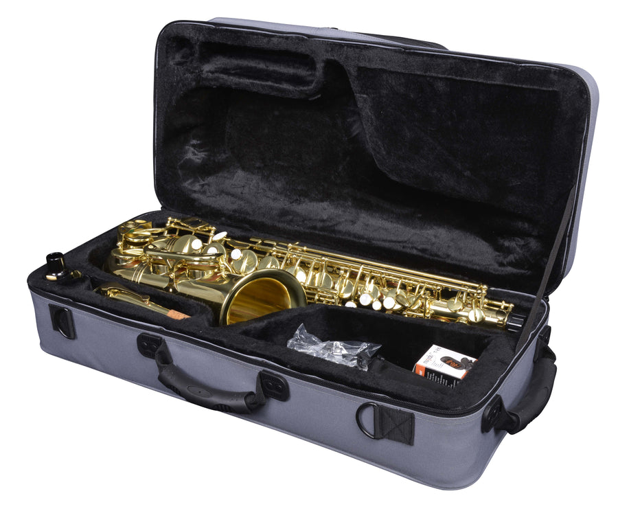 Grassi GR AS20SK Alto Saxophone in Eb Student Kit Yellow Brass Lacquered (Master Series)