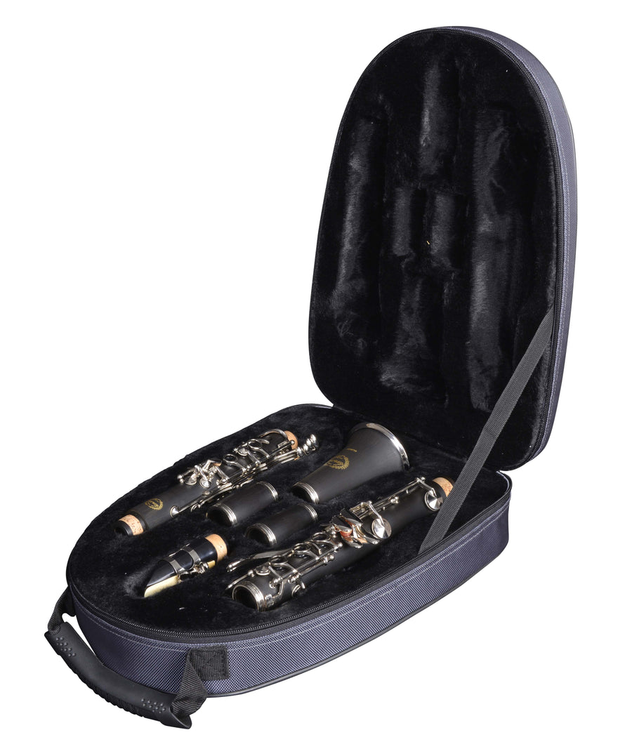 Grassi GR CL20SK Clarinet in B♭ 17 Keys Student Kit ABS Body Wood Like Finish Black (Master Series)