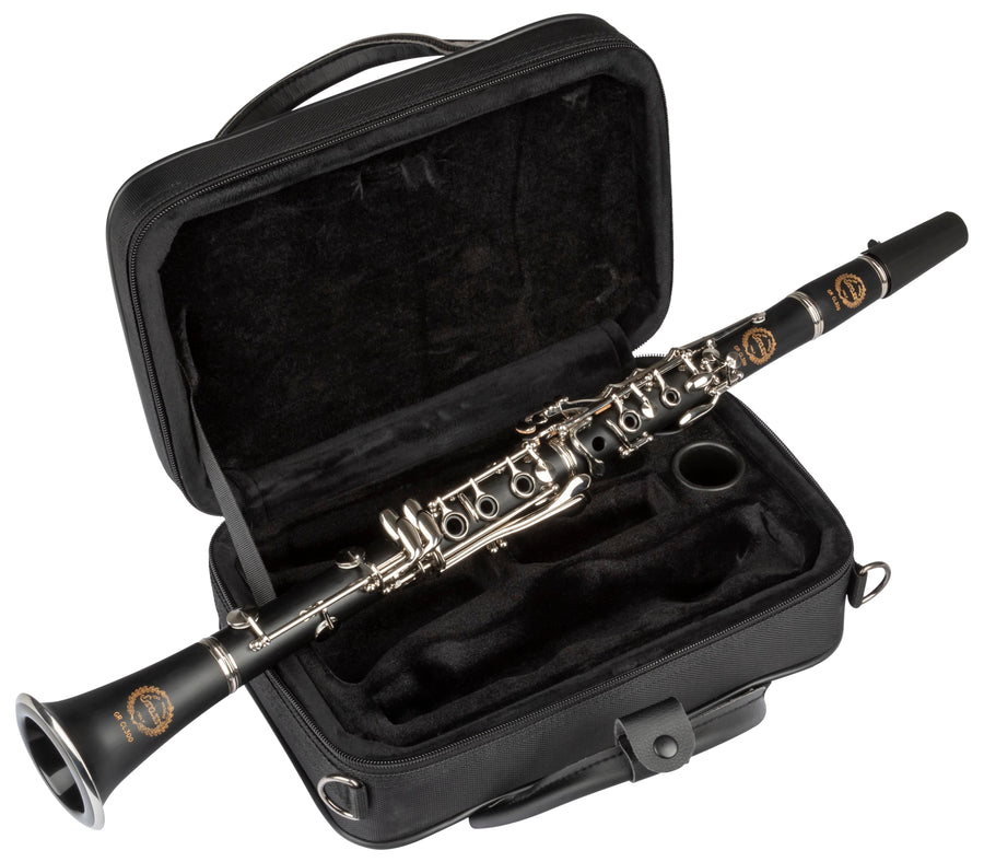 Grassi GR CL300 Clarinet in B♭ 17 Keys Pisoni Pads ABS Body Wood Like Finish Black (Master Series)