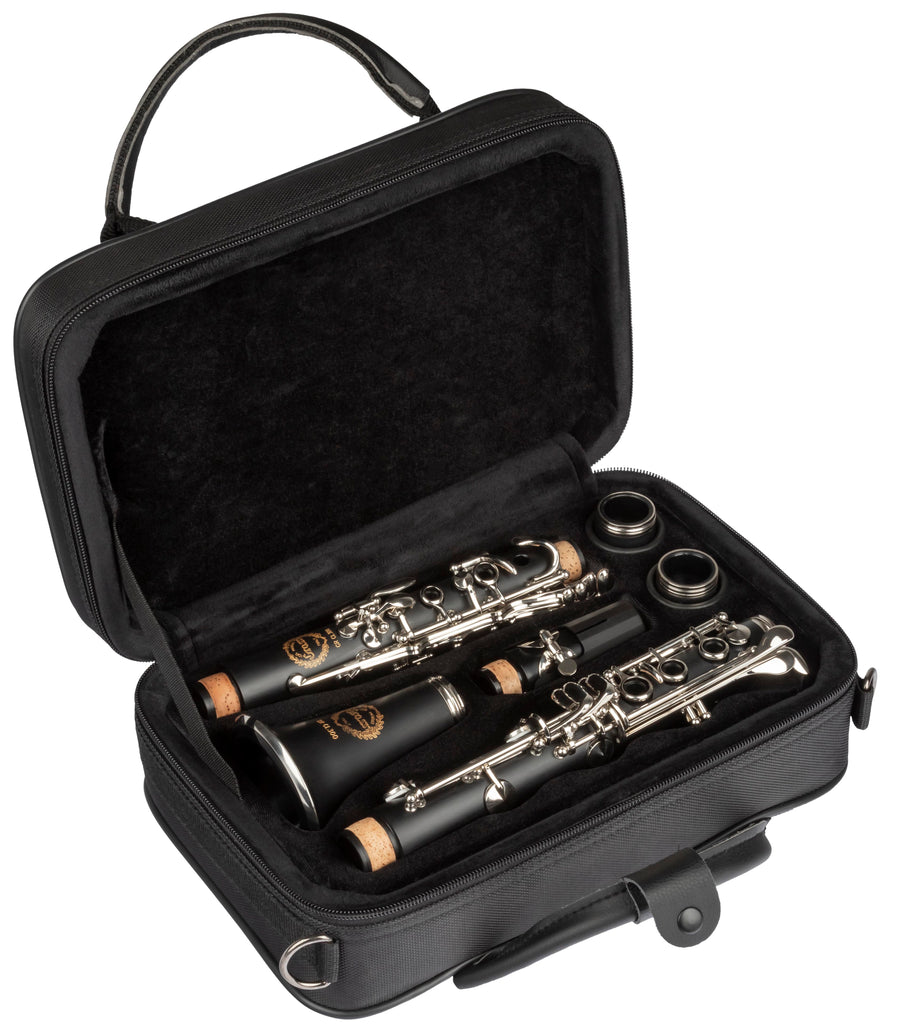 Grassi GR CL300 Clarinet in B♭ 17 Keys Pisoni Pads ABS Body Wood Like Finish Black (Master Series)
