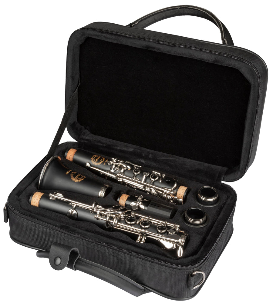 Grassi GR CL300 Clarinet in B♭ 17 Keys Pisoni Pads ABS Body Wood Like Finish Black (Master Series)