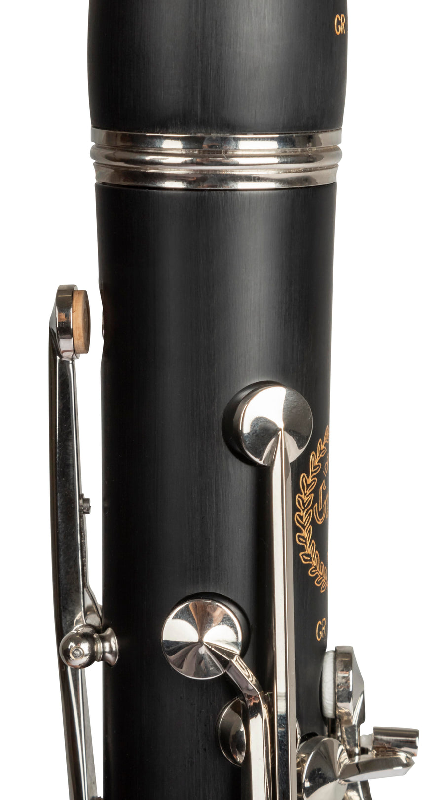 Grassi GR CL300 Clarinet in Bb 17 Keys Pisoni Pads ABS Body Wood Like Finish Black (Master Series)
