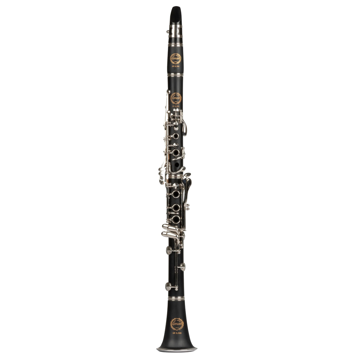 Grassi GR CL300 Clarinet in B♭ 17 Keys Pisoni Pads ABS Body Wood Like Finish Black (Master Series)