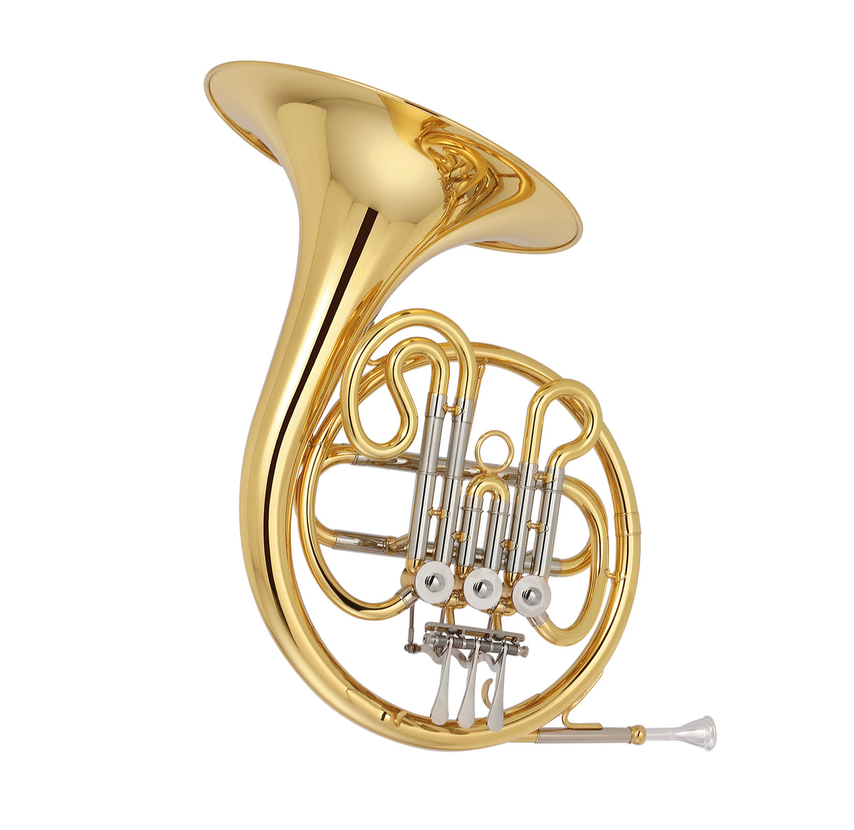 Grassi GR FH150MKII French Horn in F with Eb Pump Yellow Brass Lacquered (Master Series)