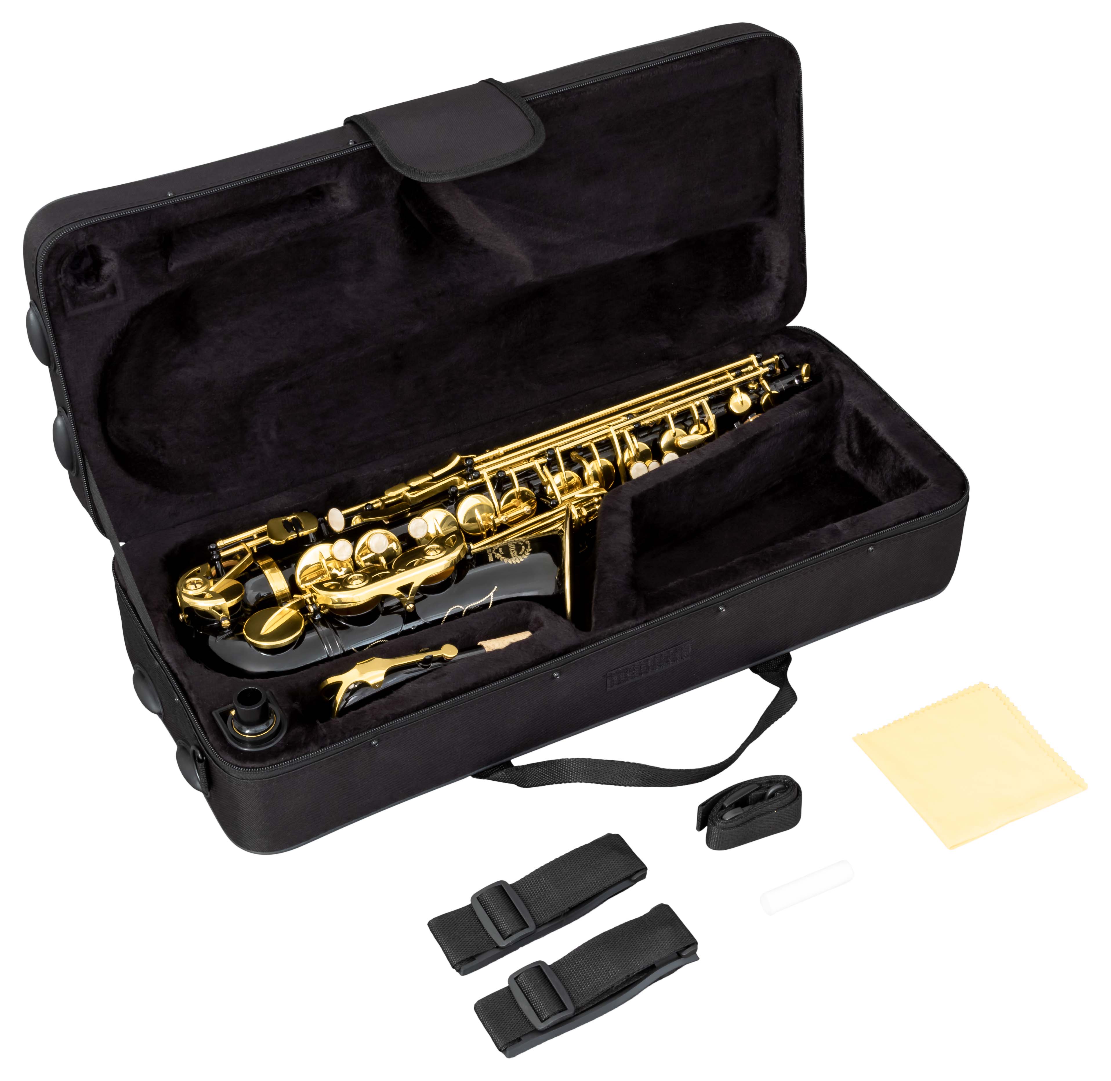 Grassi GR SAL700BK Alto Saxophone in E♭ Black and Yellow