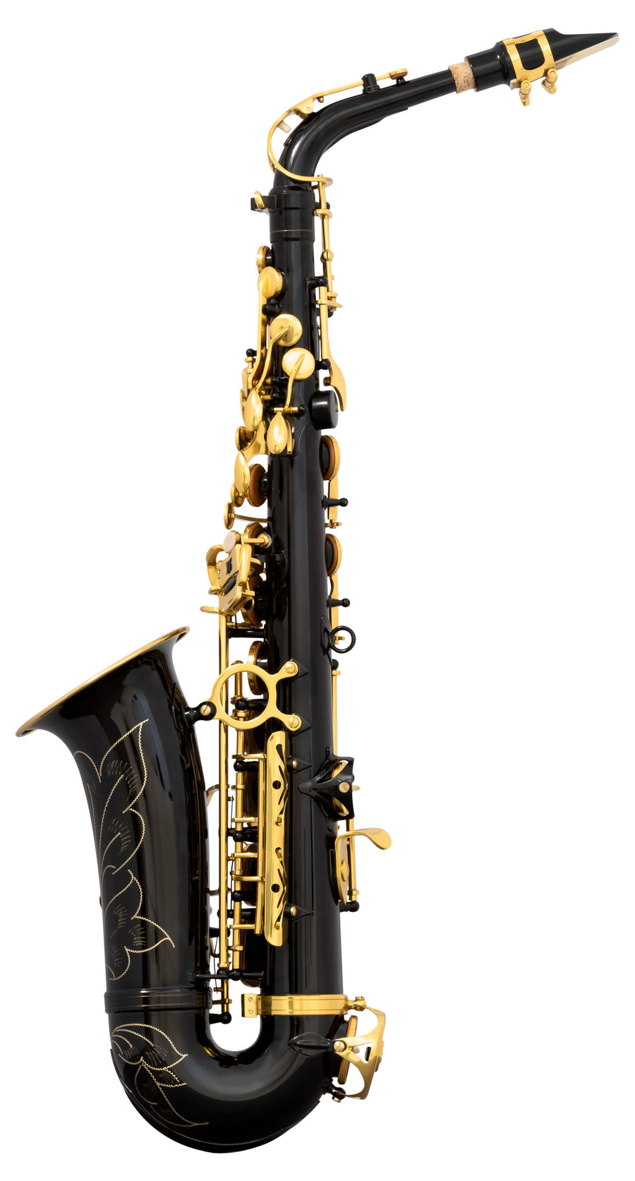 Grassi GR SAL700BK Alto Saxophone in Eb Black and Yellow Brass Lacquered (School Series)