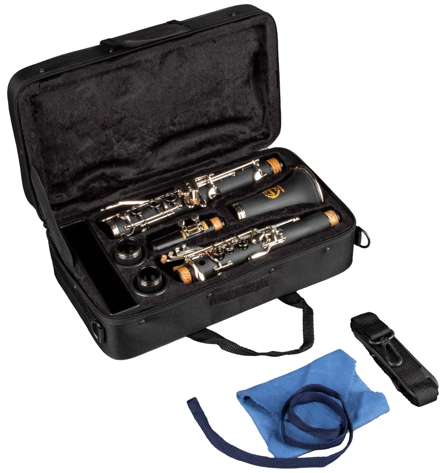 Grassi GR SCL360 Clarinet in B♭ 17 Keys ABS Body Black (School Series)