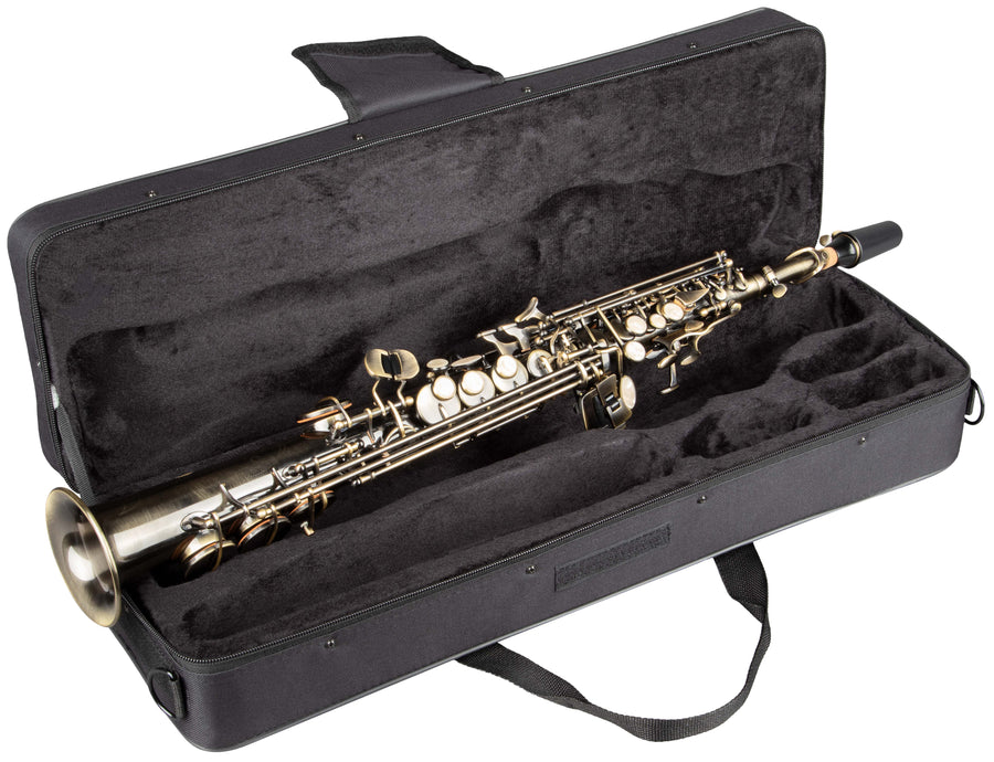 Grassi GR SSP830 Soprano Saxophone in B♭ with 2 Necks Antique Finish (School Series)