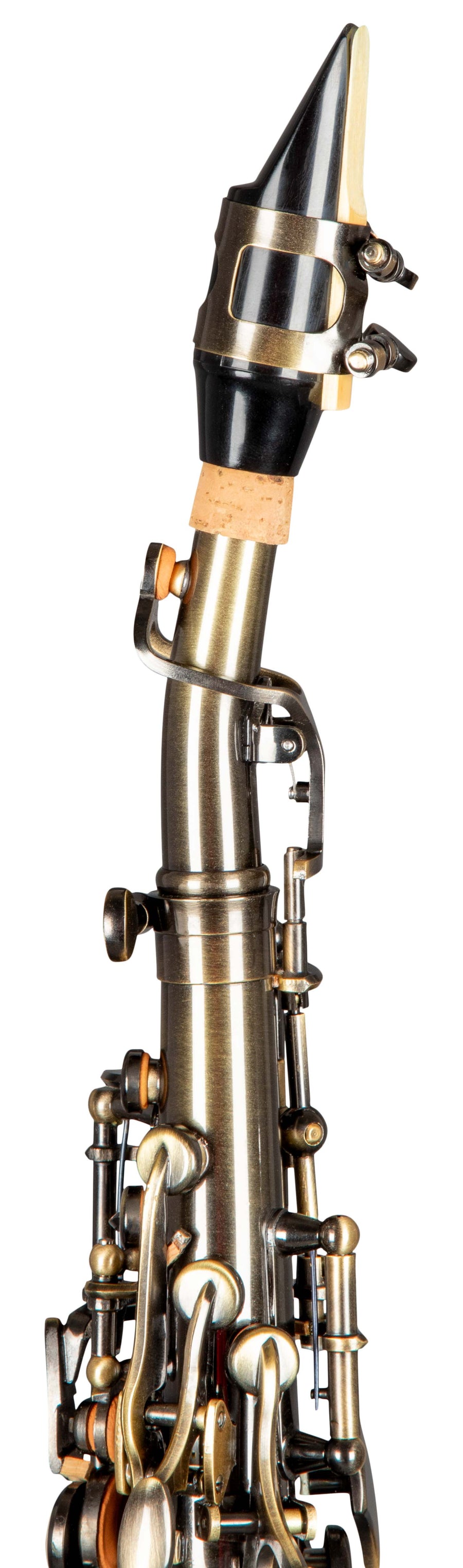 Grassi GR SSP830 Soprano Saxophone in Bb with 2 Necks Antique Finish (School Series)