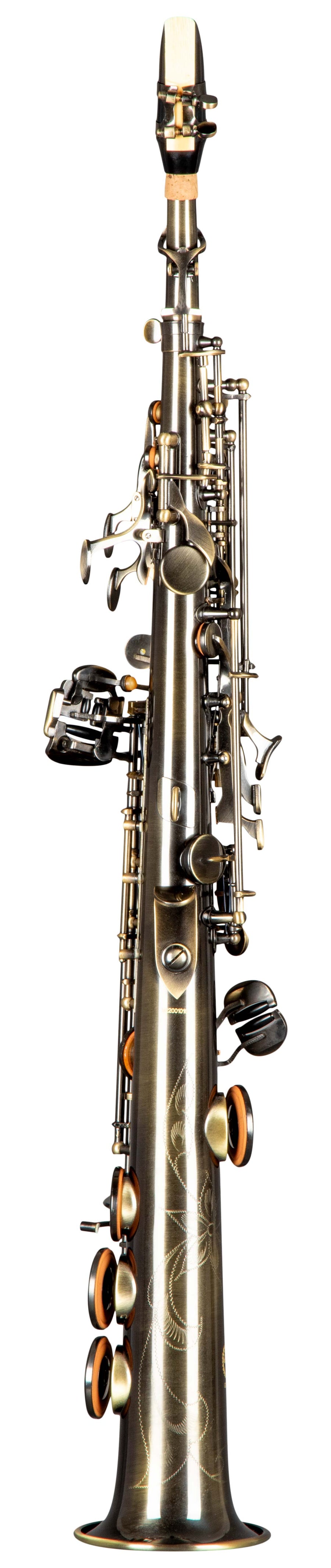 Grassi GR SSP830 Soprano Saxophone in B♭ with 2 Necks Antique Finish (School Series)