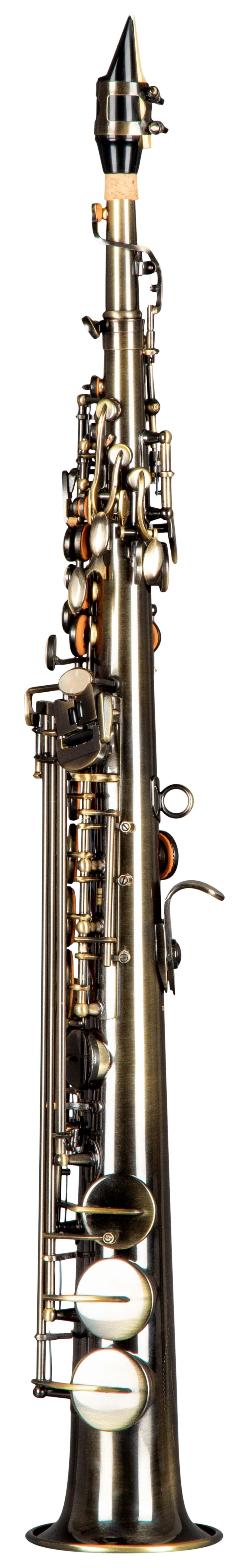 Grassi GR SSP830 Soprano Saxophone in B♭ with 2 Necks Antique Finish (School Series)