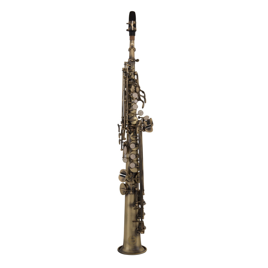 Grassi GR SSP830 Soprano Saxophone in B with 2 Necks Antique Fi Proel North America
