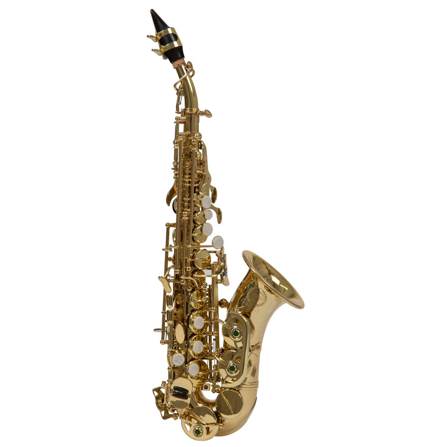 Grassi GR SSPC800MKII Curved Soprano Saxophone in Bb Brass Lacquered (School Series)