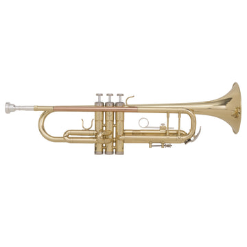 Grassi GR TR210 Trumpet in Bb Yellow Brass Lacquered with Bronzed Lead Pipe (Master Series)