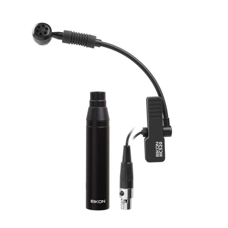 Eikon HCS20 Clip-On Wind Instrument Condenser Microphone with In-Line Preamp