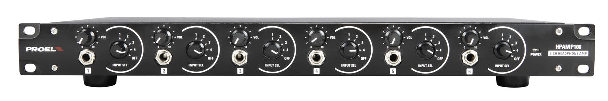 6 CHANNEL HEADPHONES AMPLIFIER - HPAMP106