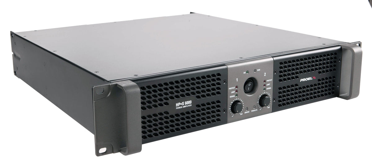 Proel HPX6000 Stereo Power Amplifier 2 x 2300 W at 2 ohm with Switchable CLIP Limiter – view 3