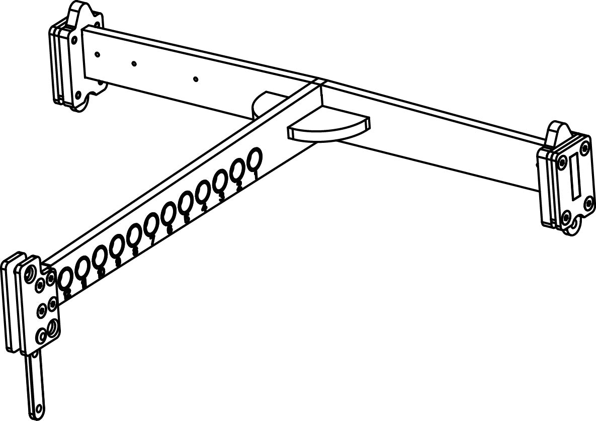 Axiom KPTAX2065 Flybar for 4 x Axiom AX2065 Series Vertical Array Elements (Black) – view 2