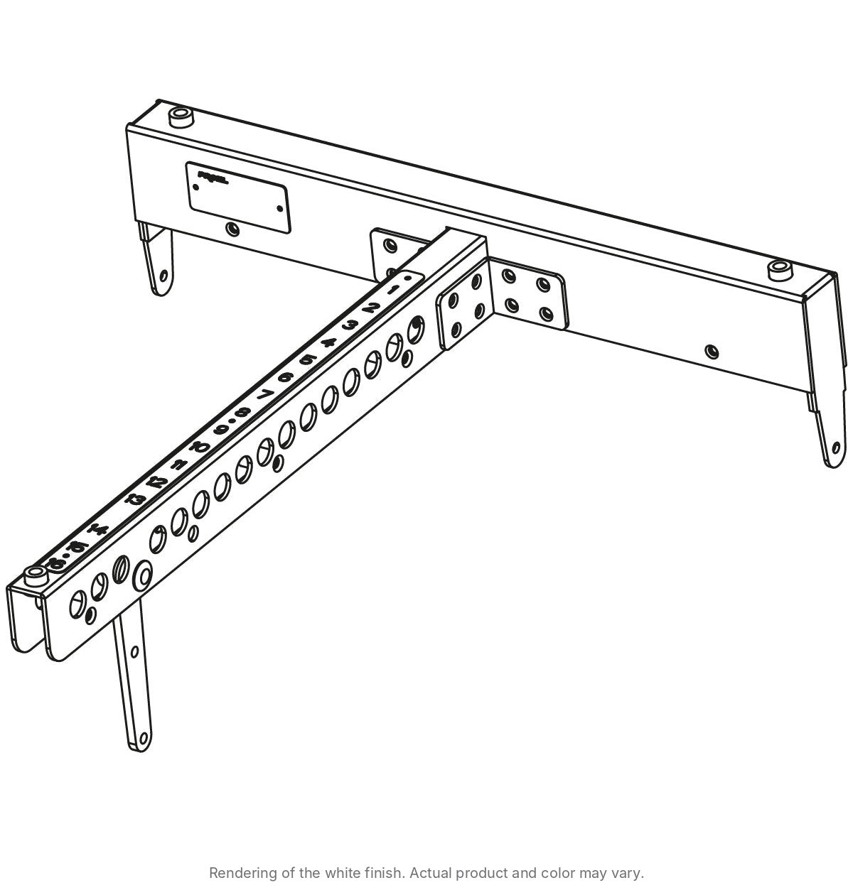 Axiom KPTSW215WH white finish (rendering; actual product and color may vary)