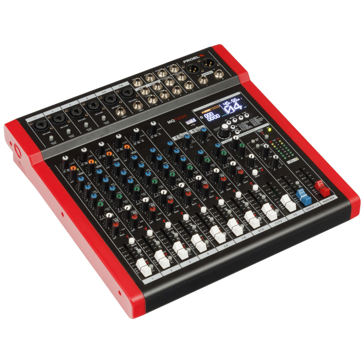 Proel MQ1222X 12-channel compact mixer with FX, USB and BT