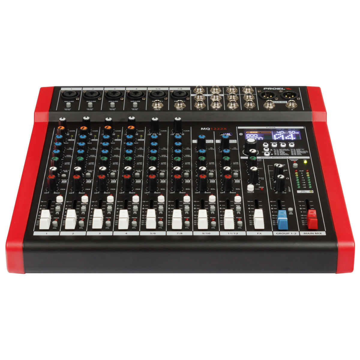 Proel MQ1222X 12-channel compact mixer with FX, USB and BT – view 7