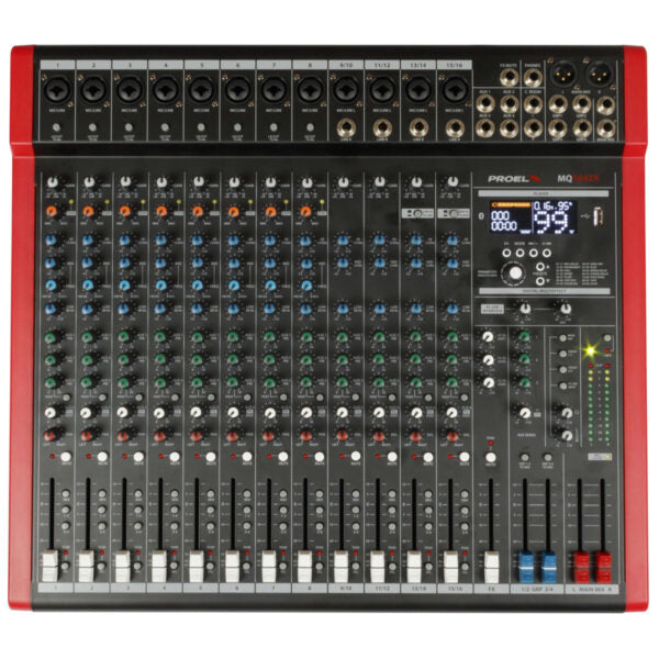 Proel MQ1642X 16-channel compact mixer with FX, USB and BT – view 6