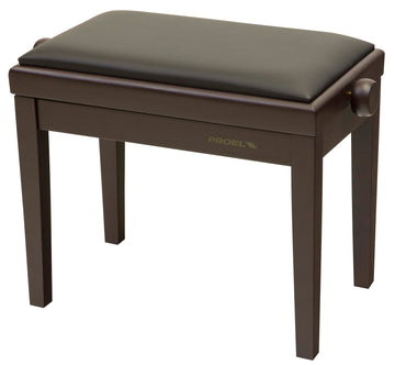 PROEL PB90VSRBK Professional Wooden Keyboard Bench Rosewood Matte with Black Velvet Seat