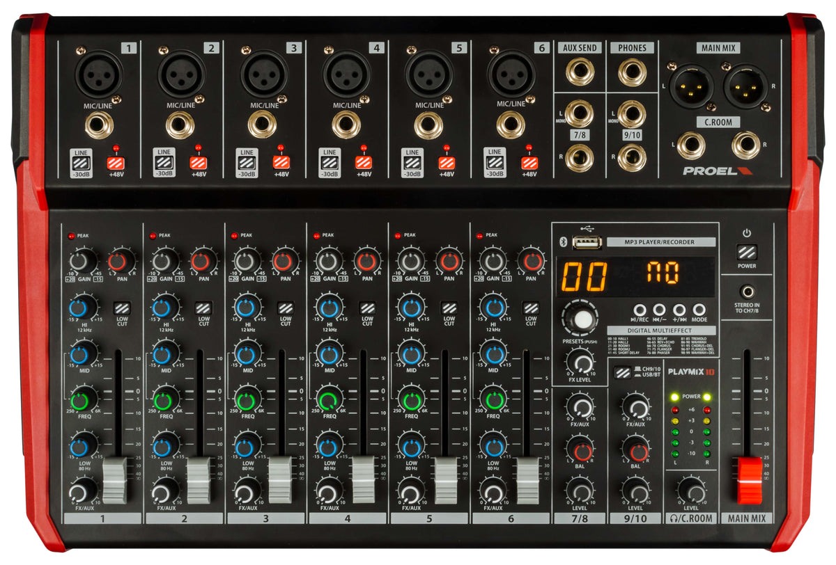 10-channel Compact Mixer PLAYMIX10