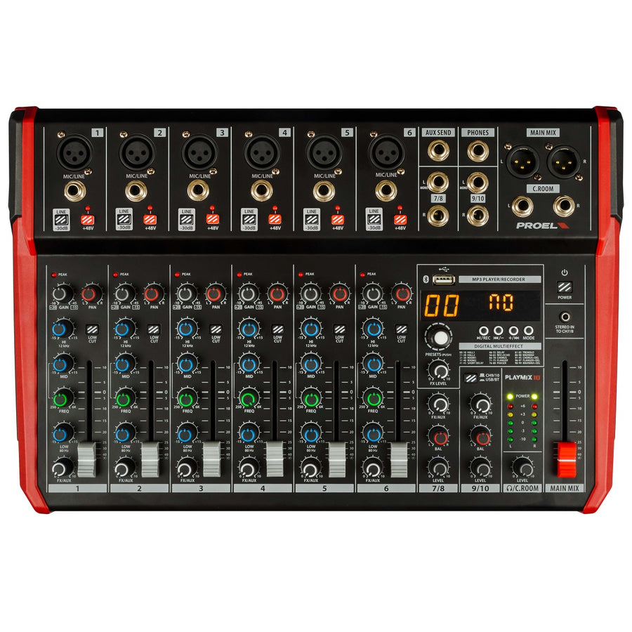 Proel PLAYMIX10 Mixer 10 FX USB