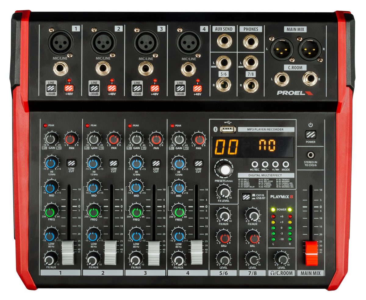 8-channel Compact Mixer PLAYMIX8