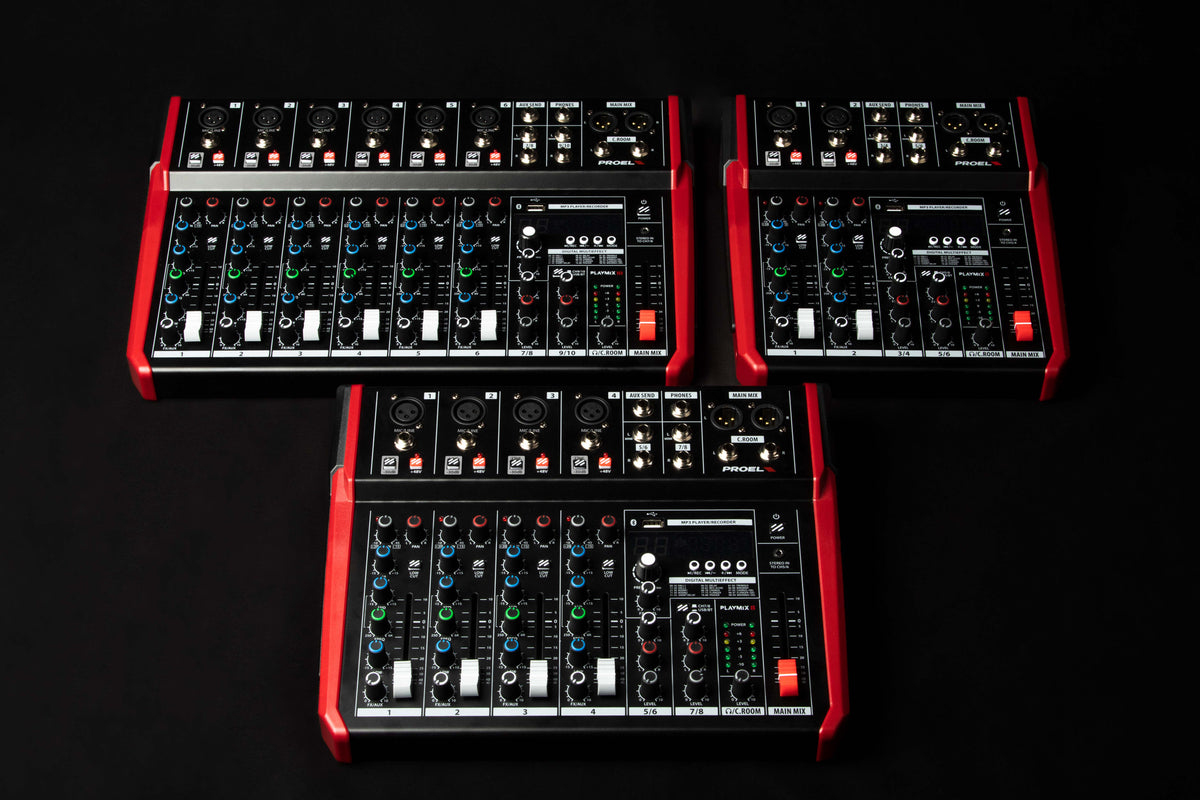 Proel PLAYMIX family of mixers