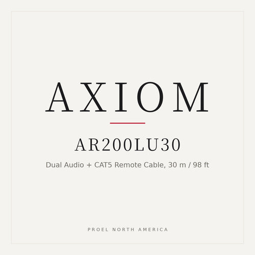 Axiom AR200LU30 Dual Audio Cable (Left + Right) plus CAT5 Remote Cable (30 meters / 98 feet)