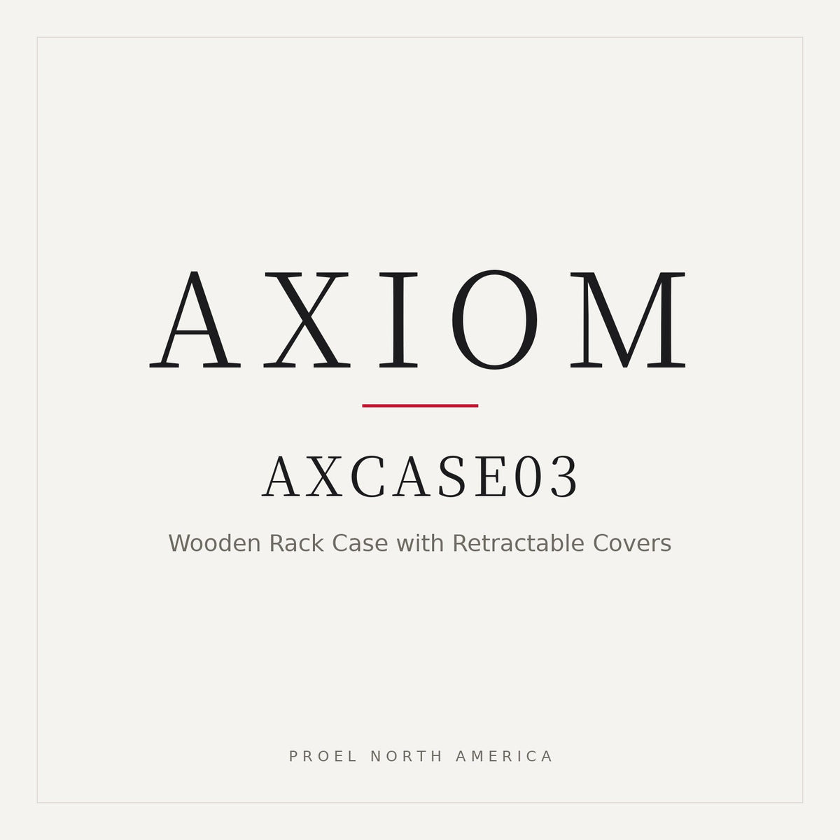 Axiom AXCASE03 Professional Wooden Rack Case with Retractable Covers (Fits AXRACKM3US-AXRACKS3US)