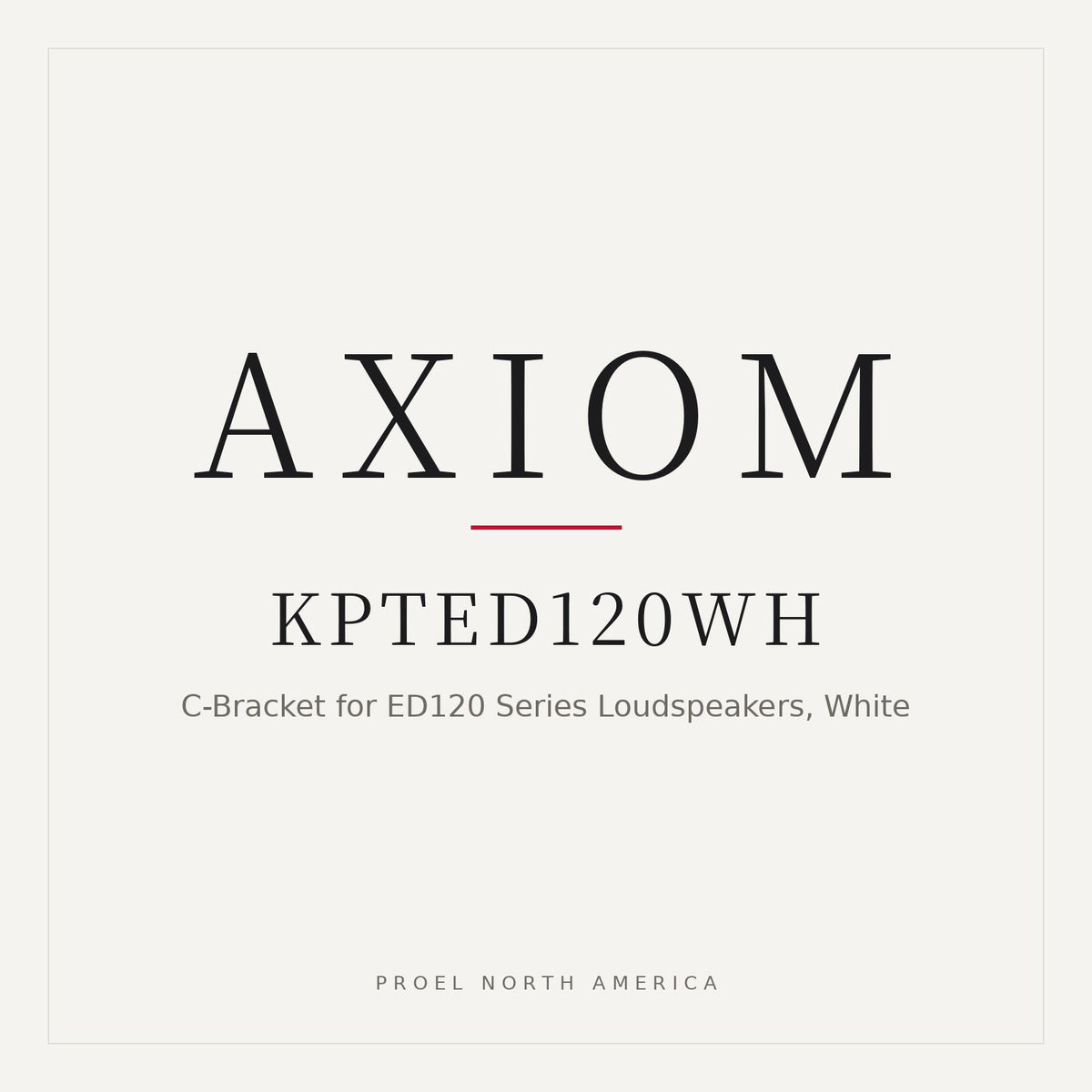 Axiom KPTED120WH C-Bracket for Axiom ED120 Series Loudspeakers (White)