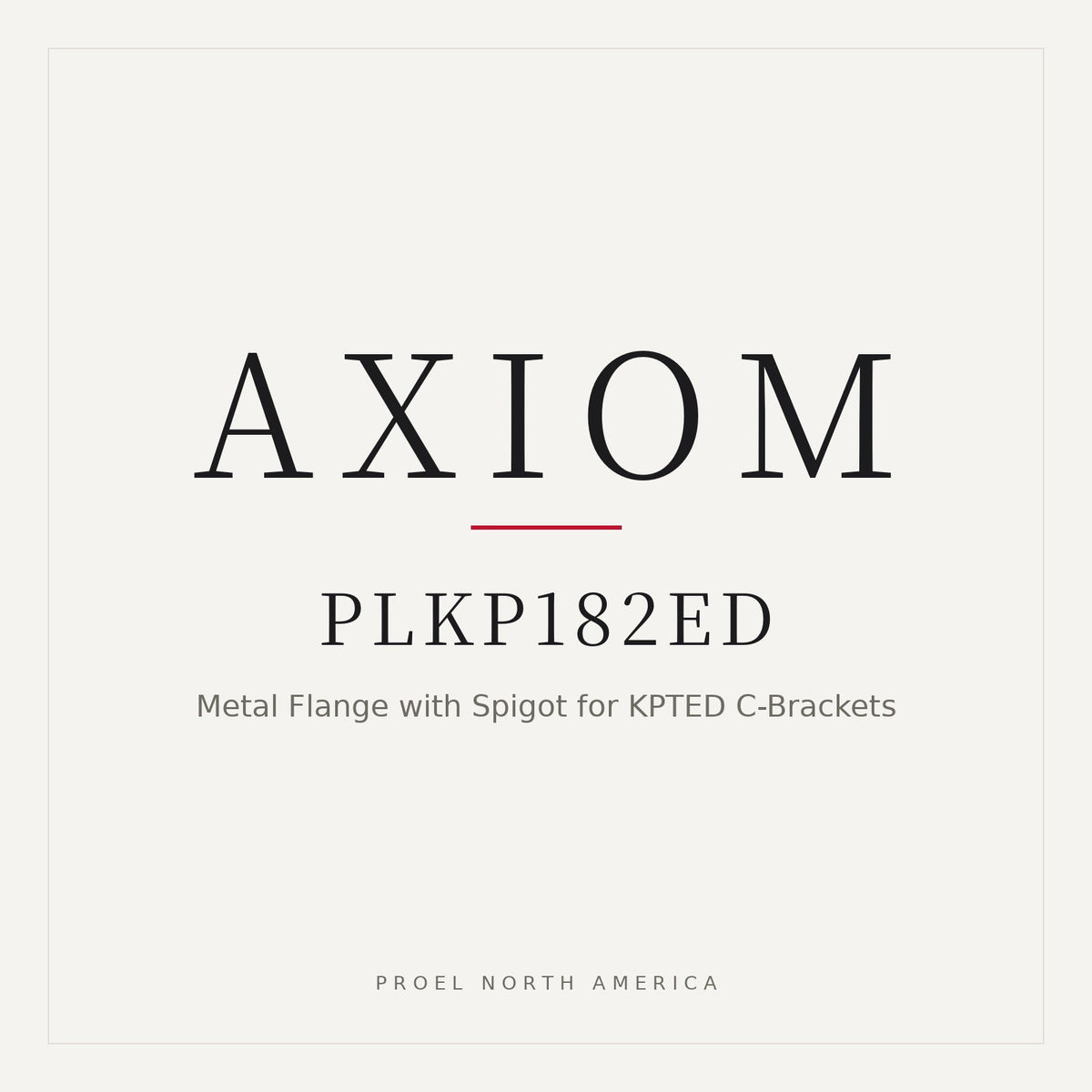 Axiom PLKP182ED Metal Flange with Spigot (For Mounting Axiom KPTED23B and KPTED25B C-Bracket on 35mm / 1.38 inch Speaker Stand)