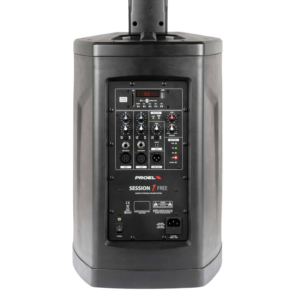 Proel SESSION1FREE Compact Portable Array System 400W, Battery Powered – view 7