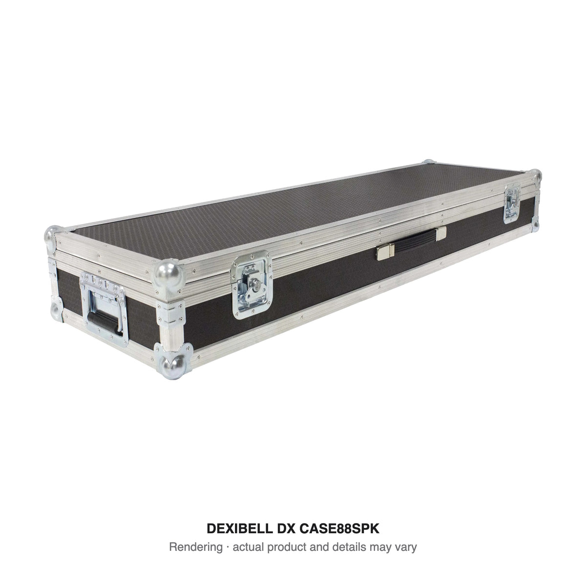 Dexibell DX CASE88SPK touring case. Rendering; actual product and details may vary.