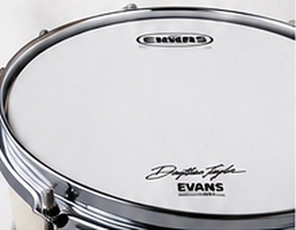 The Evans batter head, signed by Dorothea Taylor