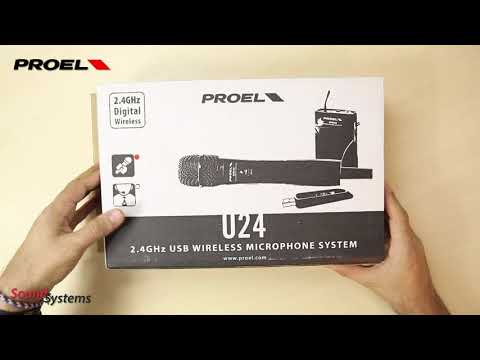Proel U24B 2.4GHz USB Wireless Bodypack Microphone System video