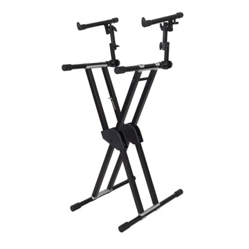 DieHard DHKS52 Professional Keyboard Stand (Double Brace with Second Tier Support)