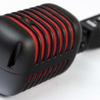 Eikon DM55V2RDBK Vintage Design Professional Vocal Dynamic Microphone (Satin Black with Red Trim)