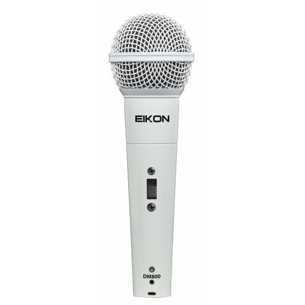 Eikon DM800WH Professional Vocal Microphone with Dynamic Capsule (White)