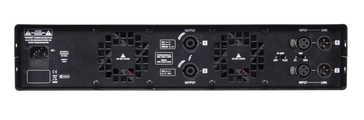Proel DPX2500PFC Class D Power Amplifier with SMPS and PFC